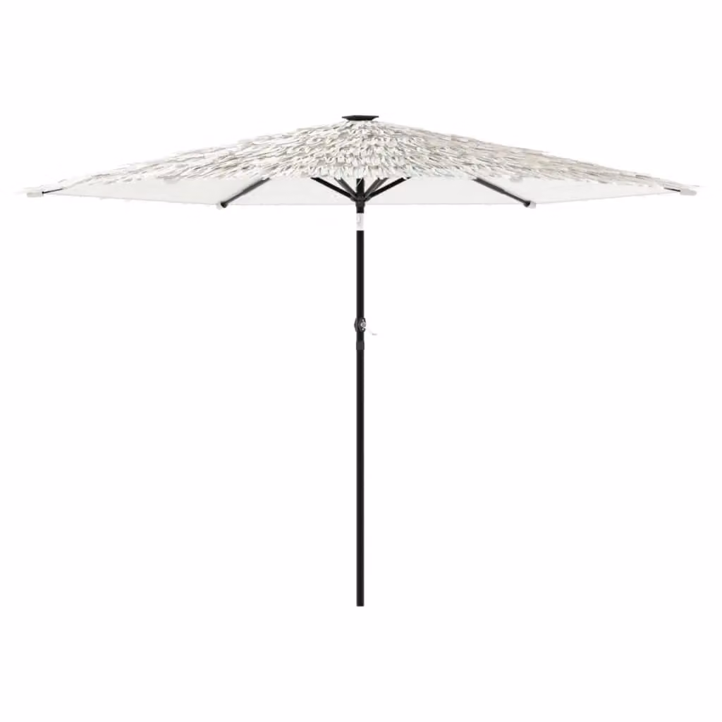 Berkfield Home White Garden Parasol with Steel Pole, W/D/H: 288 x 288 x 225 cm – 2