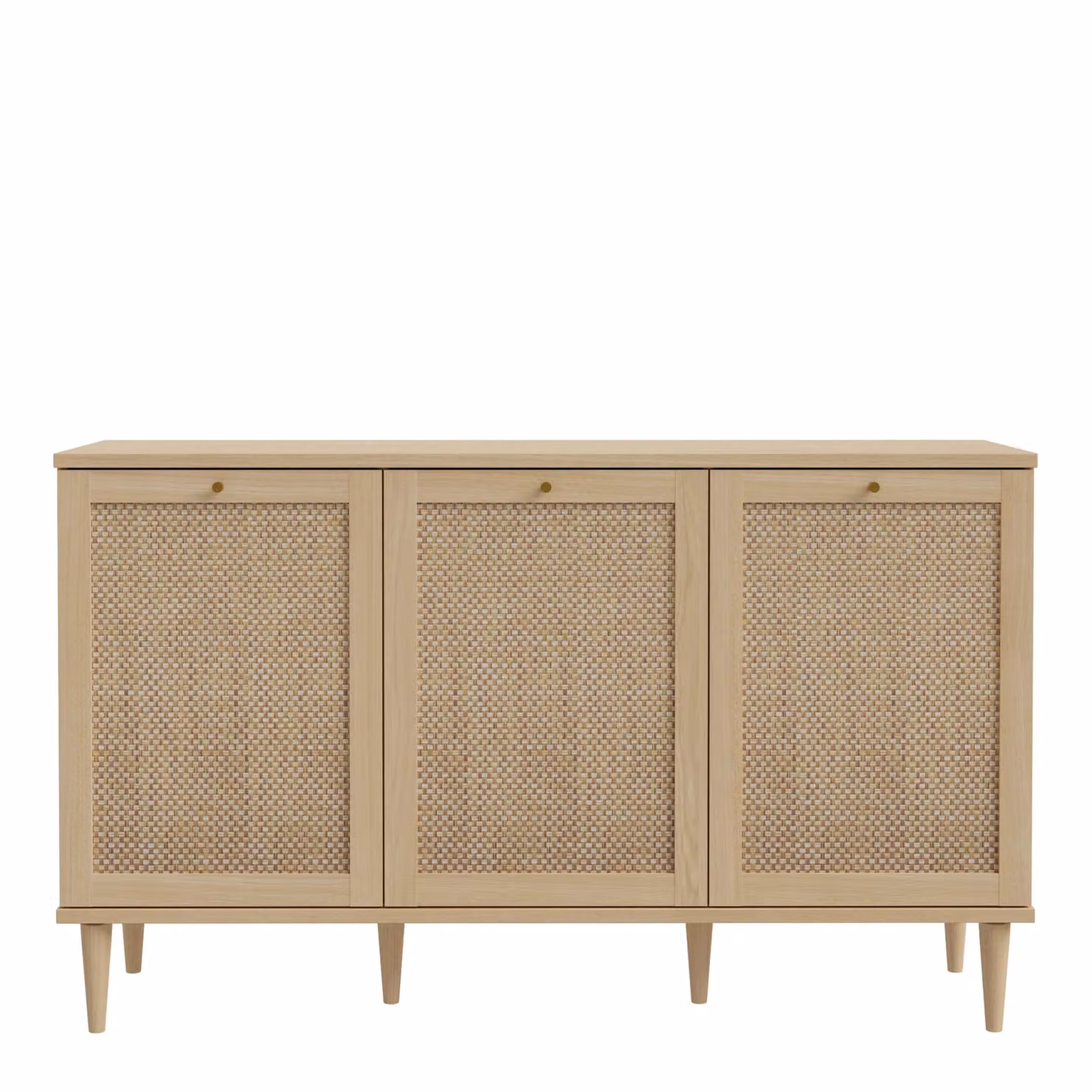 Furniture To Go Calasetta Mid-Century Sideboard in Oak with Rattan Details, Beige and Brown – 2