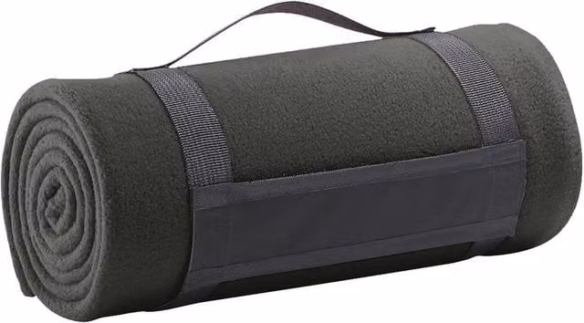 SOL'S Charcoal Grey Plaid Fleece Blanket – 1