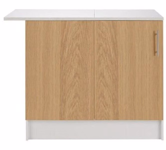 Athina Corner Unit by Cheap Furniture Warehouse in Brown with Internal Shelves and Hinged Doors