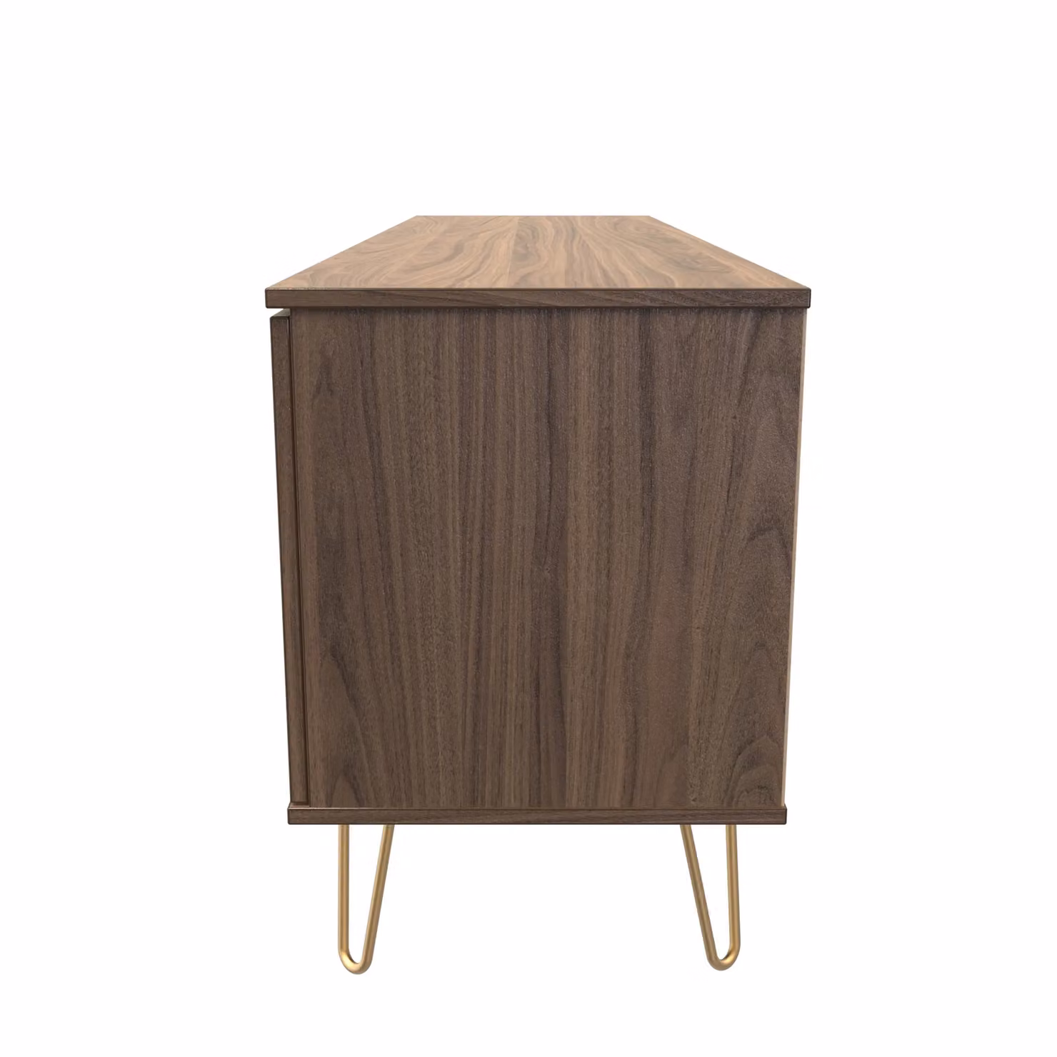 Ready Assembled 2 U Fuji Wide TV Unit in Walnut with 2 Doors, 1 Drawer and Media Compartments – 2