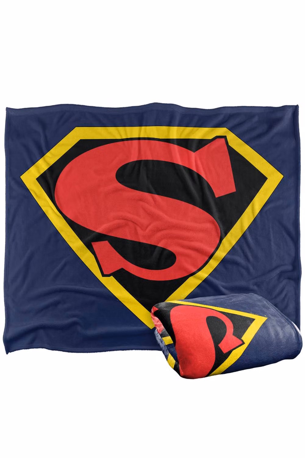 LOGOVISION Superman 1941 Shield Super Soft Silky Touch Fleece Throw Blanket, Multicolour, W: 127.0 cm x D: 152.4 cm x H: 152.4 cm – 6