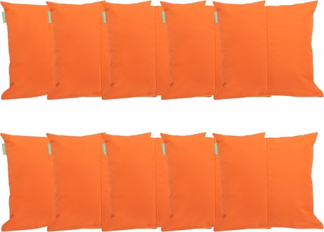 Gardenista Orange Square Outdoor Garden Scatter Cushion, W/D/H: 45.72 x 45.72 x 45.72 cm