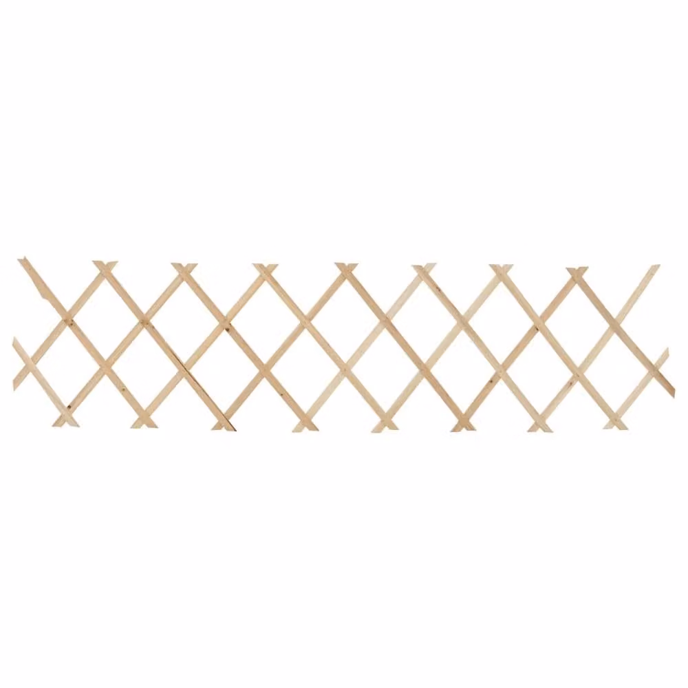 Berkfield Home Brown Firwood Trellis Fence, 5 Pieces, H 180 cm x W 30 cm