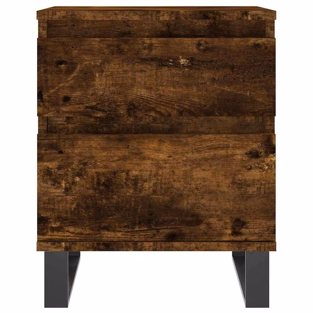 Berkfield Home Bedside Cabinet in Smoked Oak Brown, W/D/H: 40 x 35 x 50 cm – 5