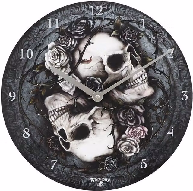 Alchemy London Greek Gods Round Quartz Analog Wall Clock, Grey, Diameter: 34 cm