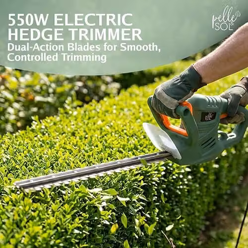 Pelle & Sol 550W Electric Reciprocating Hedge Trimmer in Green – 2