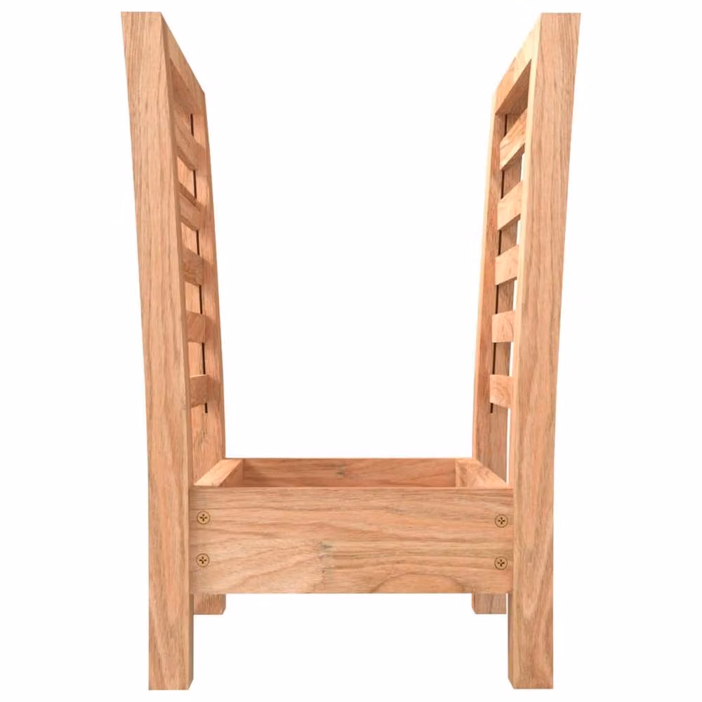 Berkfield Home Magazine Rack in Brown Oiled Solid Walnut, W: 40 cm, D: 26.5 cm, H: 38.5 cm – 3