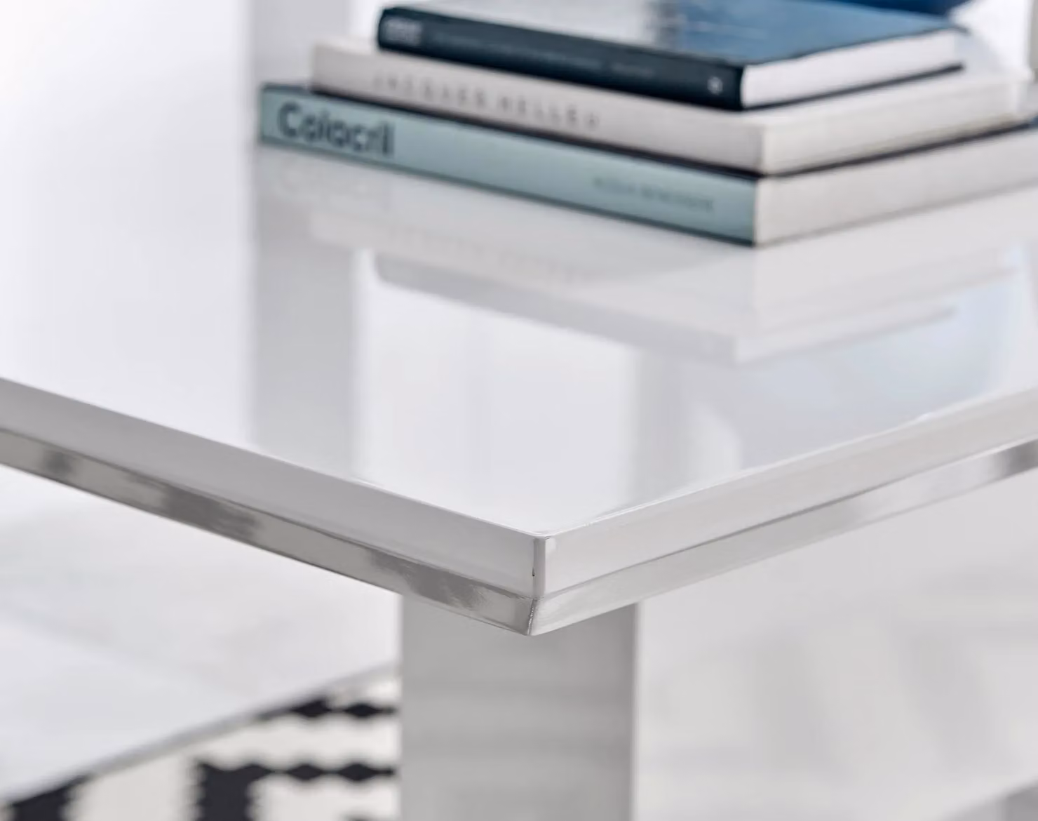 FurnitureboxUK Arezzo Modern White High Gloss Extending Rectangular Dining Table – 3