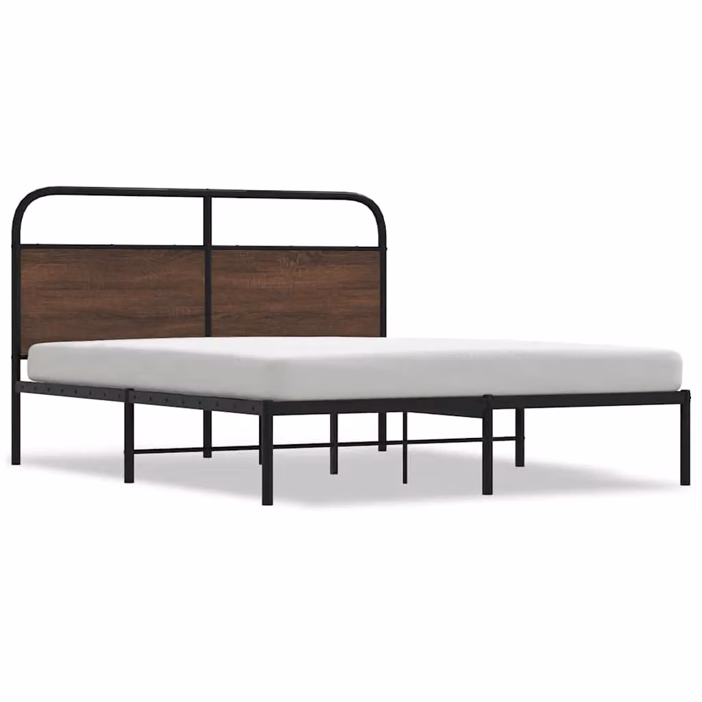 Berkfield Home Classic Bed Frame with Drawers in Brown Oak, W/D/H: 150 x 200 cm – 2