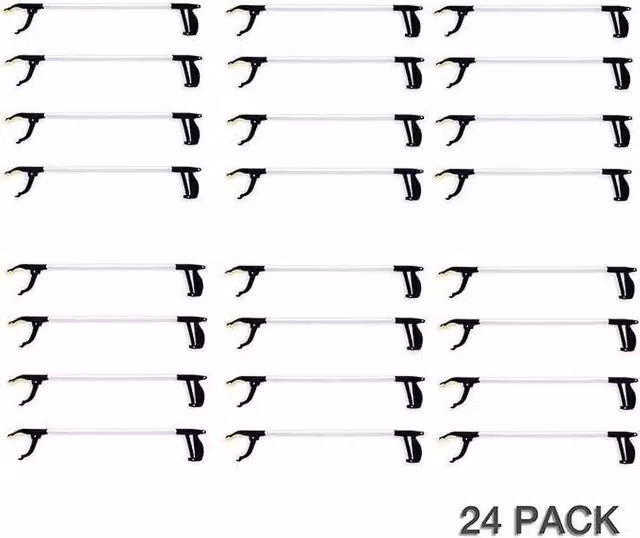 SPETLEK 24 Pack Black Litter Pickup Grabbing Tool with Magnetic Pick-Up Tip, 76.2 cm – 1