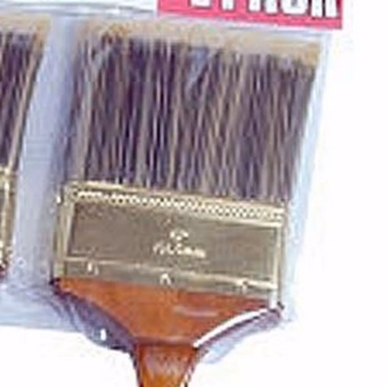 SupaDec 4 Pack Brown Synthetic Polyester Flat Brush Set – 2