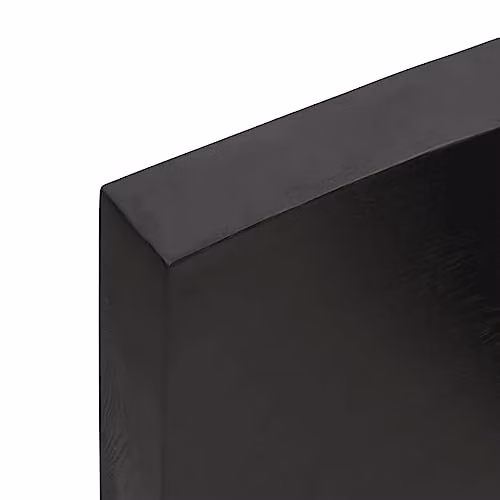 vidaXL Rustic Oak Wall Shelf, Dark Brown, W: 160 cm, D: 60 cm, H: 6 cm – 2