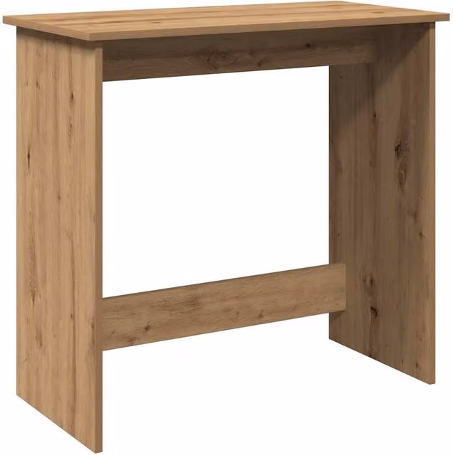 Berkfield Home Artisan Oak Writing Desk in Brown, W/D/H: 80 x 40 x 75 cm – 1