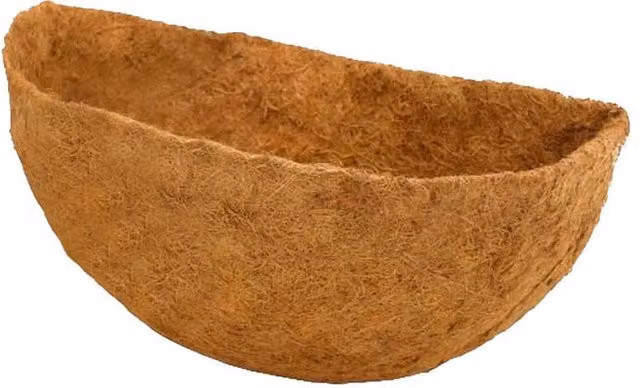 Ambassador Brown Coco Liner Hanging Wall Basket Planter