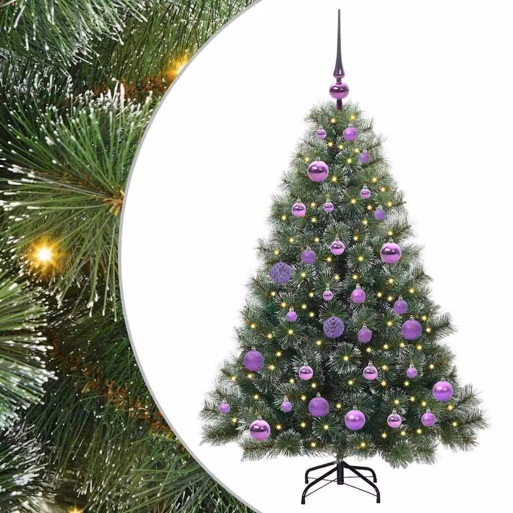 Berkfield Home Artificial Green Christmas Tree with 150 LEDs, Height: 120 cm – 2