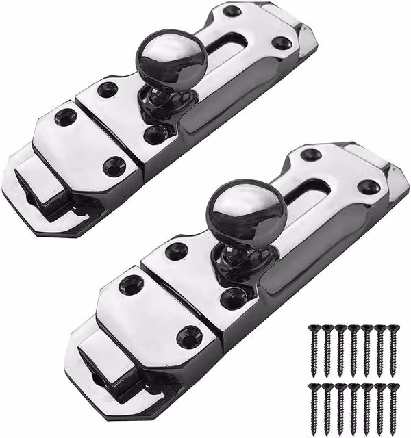 Golden Grace Silver Door Add Lock with Screws