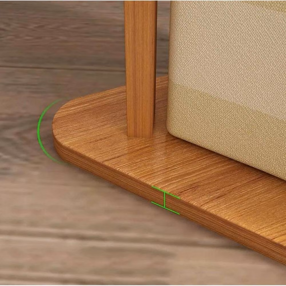 ERGOVEXA Brown Bamboo Coat Rack and Hallway Storage Stand with Integrated Shelf – 2