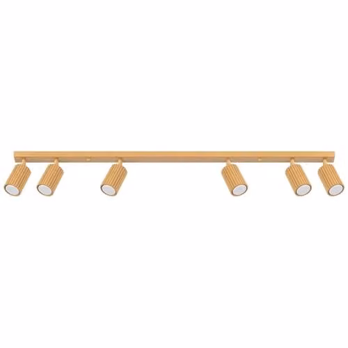 SOLLUX lighting KARBON Gold Ceiling Lamp with 6 GU10 LED Bulbs