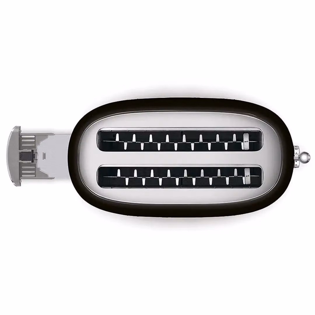 Smeg TSF02 4 Slice 2 Long-Slot Toaster in Silver Stainless Steel with Timer – 3