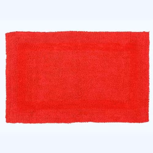 Homescapes Luxury Reversible Cotton Bath Mat, Red, W: 50 cm, D: 80 cm – 3