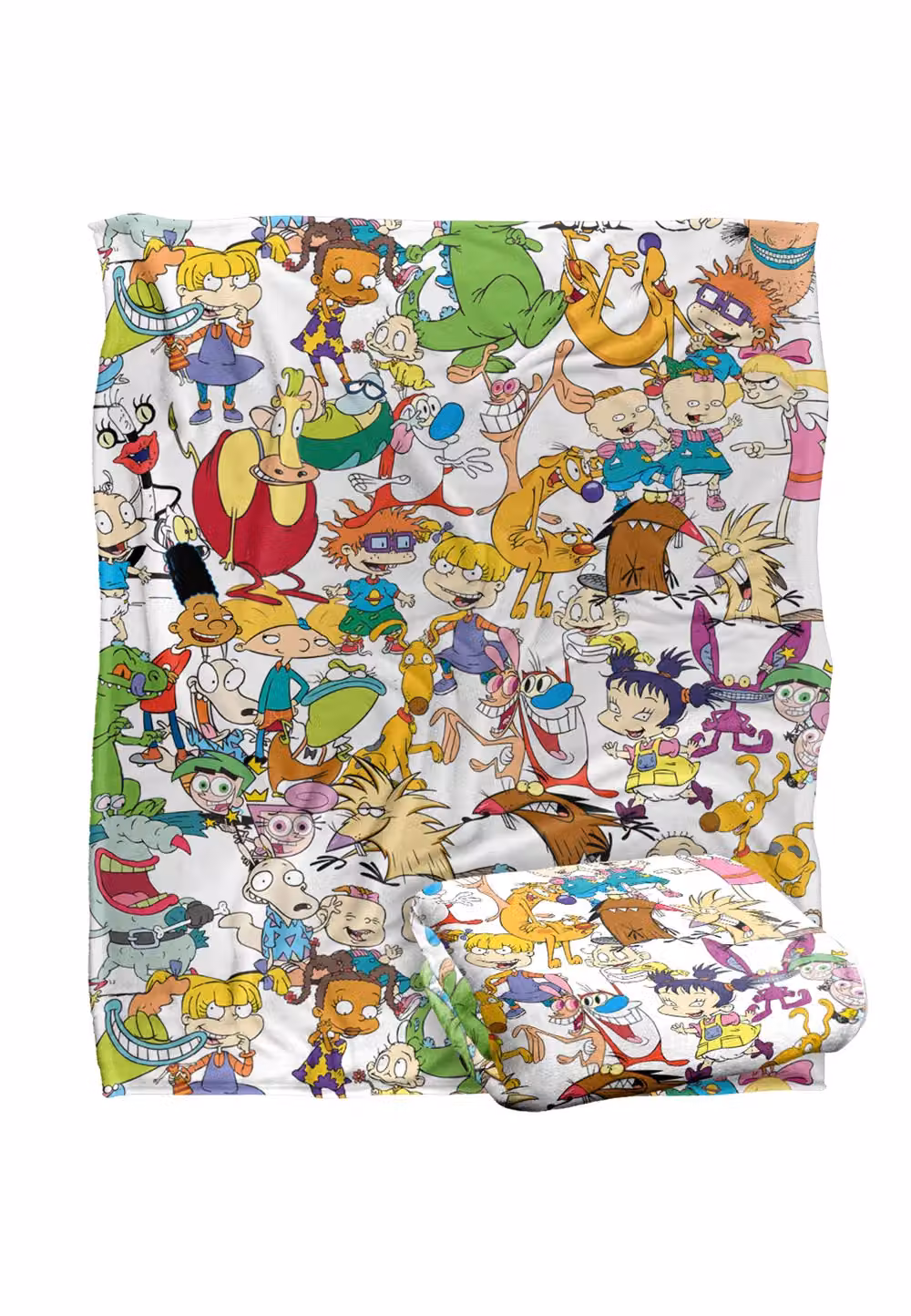 Rugrats Nickelodeon Collage Silky Touch Super Soft Throw Blanket, White and Multicolour, W: 152 cm, D: 127 cm – 2