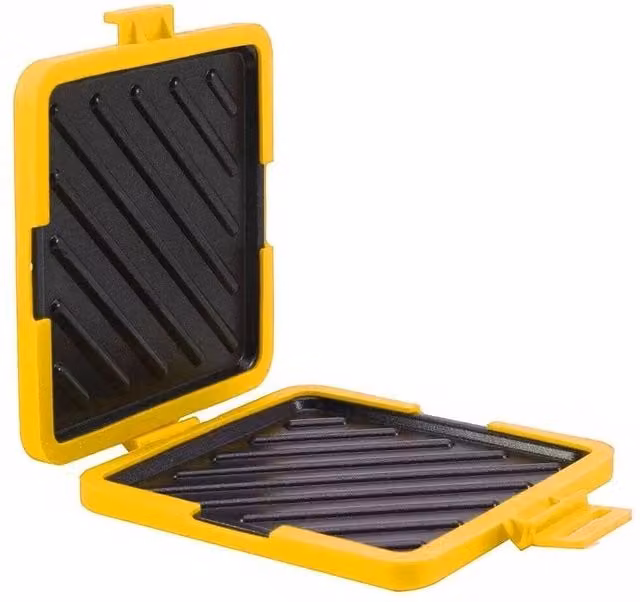 NESTLUNE Toastie Microwave Breakfast Toasted Sandwich Maker in Yellow – 1