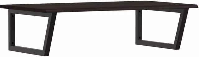 Berkfield Home Wall Mounted Basin Shelf in Brown Oak and Steel