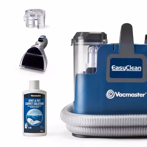 Vacmaster EasyClean Up Compact Carpet Spot Cleaner, Blue, Corded – 6