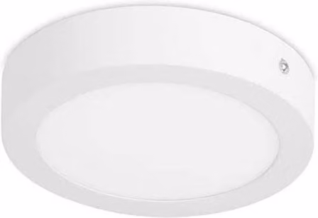Netlighting Easy Integrated LED Round Surface Mounted Downlight in Matt White, Cool White