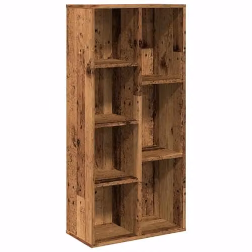 vidaXL Modern Book Cabinet in Old Wood Brown, W/D/H: 50 x 25 x 104 cm – 1