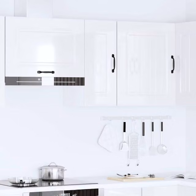 Berkfield Home Kalmar Wall Mounted Kitchen Cabinet in High Gloss White
