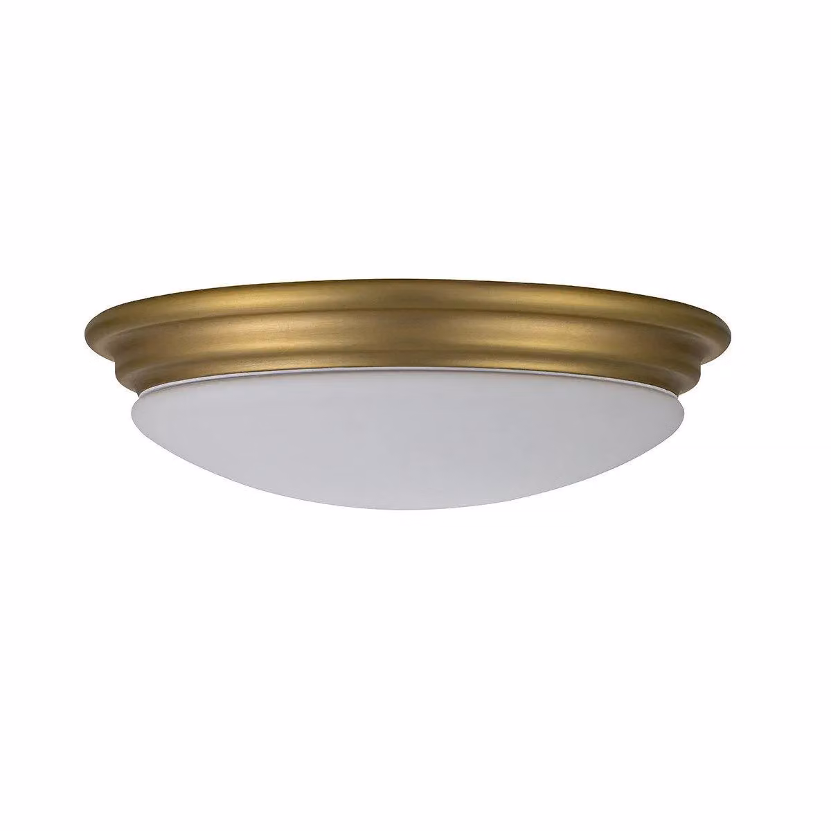 Netlighting Brompton Decorative Flush Ceiling Light in Brushed Brass and Yellow, IP44 – 2