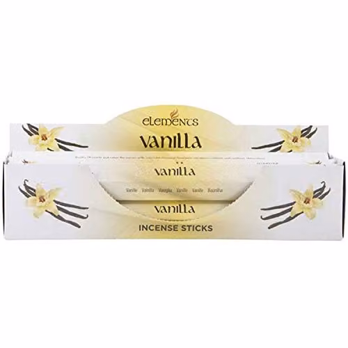 Something Different Elements Vanilla Gourmand Incense Stick 6 Pack Display Set in Multicolour and White