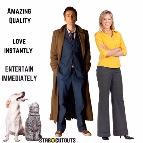 Star Cutouts SC8 Doctor Who Tenth Doctor David Tennant Lifesize Cardboard Cutout, Multicolour – 5
