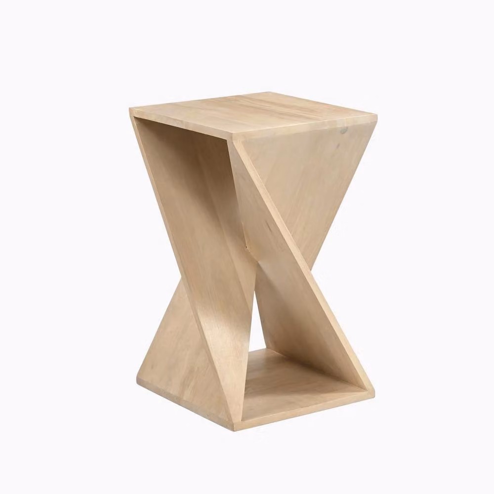 FurnitureboxUK Ararat Square Light Oak Wood Side Table in Light Brown – 2