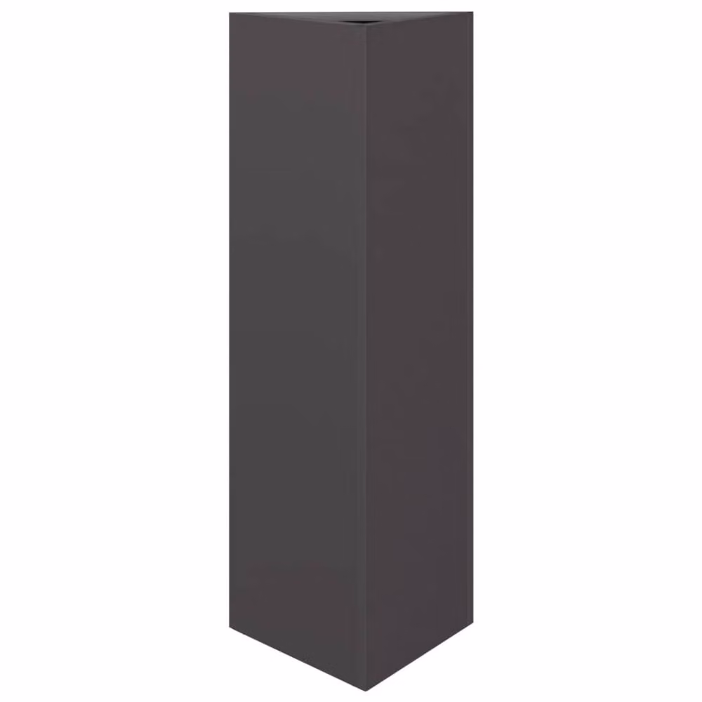 Berkfield Home Durable Steel Triangular Garden Planter Tub, Black, W/D/H: 30 x 26 x 75 cm – 2