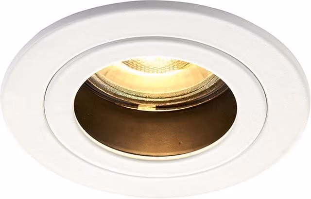 Saxby 50W Adjustable LED Recessed Round Downlight in White with GU10 Fitting