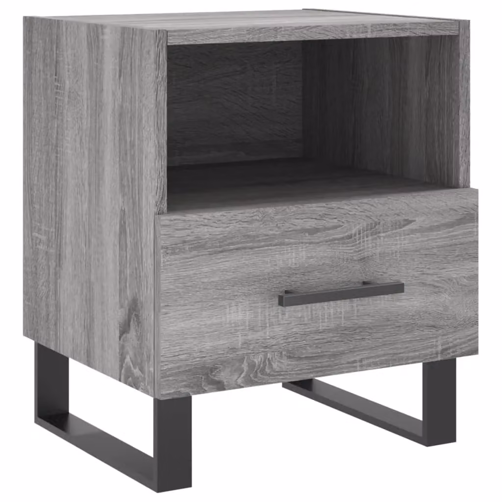 Berkfield Home Grey Sonoma Bedside Cabinet W/D/H: 40 x 35 x 47.5 cm – 2