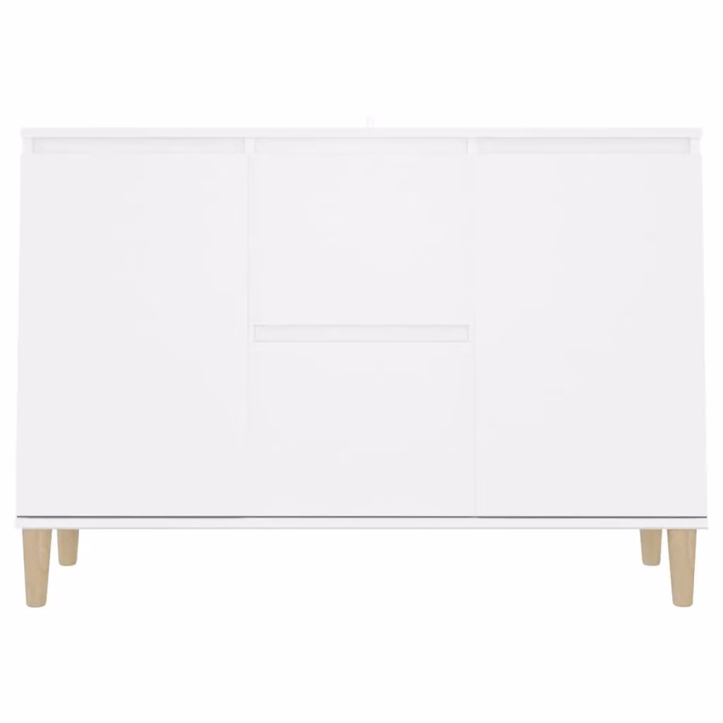 Berkfield Home White Scandinavian Sideboard in MDF, W/D/H: 103.5 x 35 x 70 cm – 2