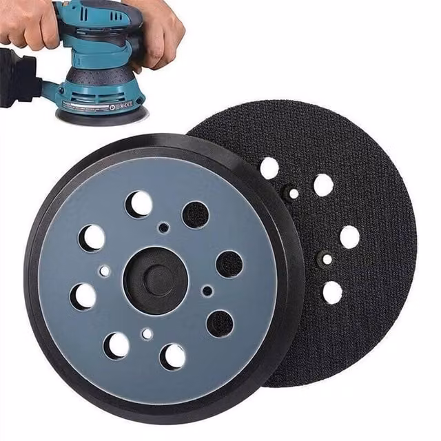 SPETLEK 2x Black Hook and Loop Orbital Sander Replacement Rubber Backing, W: 10000 mm, D: 520 mm