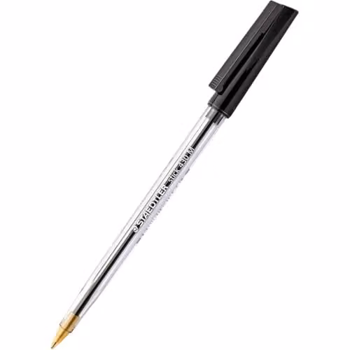 Staedtler Stick 430M Ballpoint Pens with Black Ink, Pack of 4