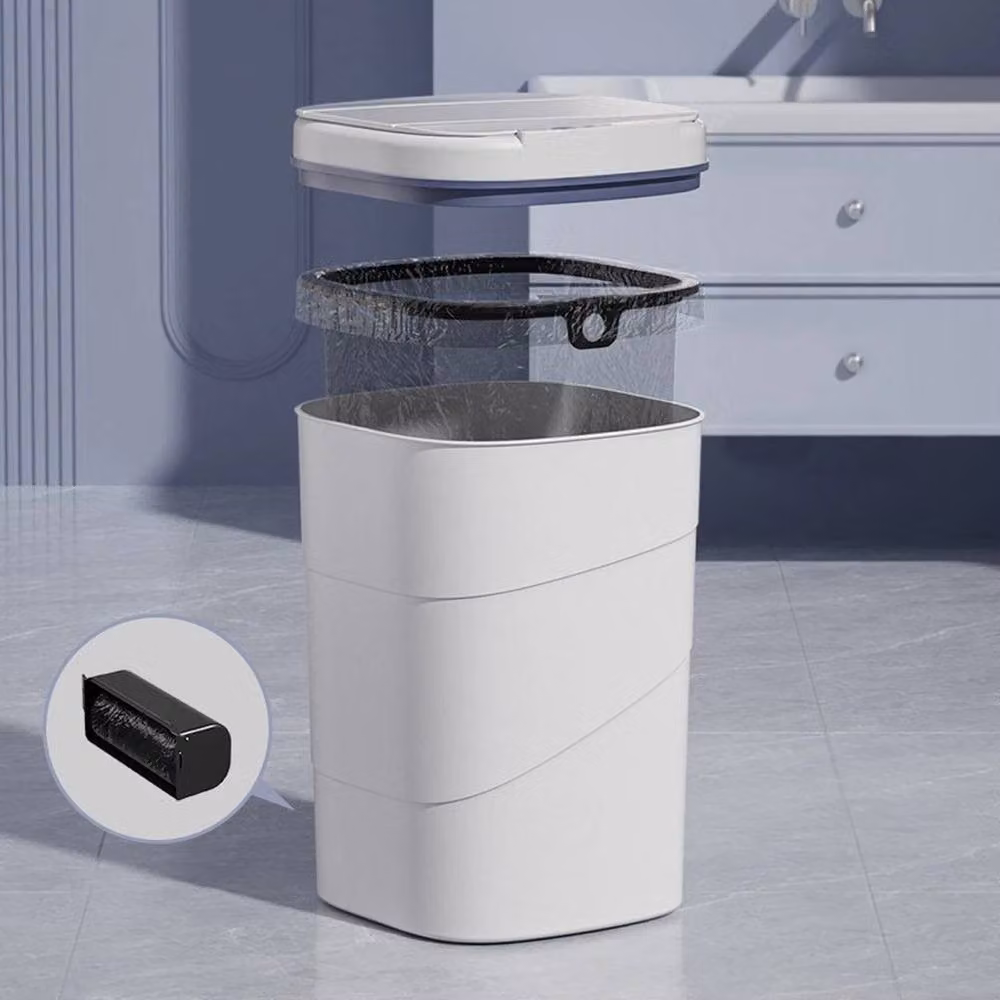 FLAVORA White 18L Smart Sensor Automatic Trash Can – 3