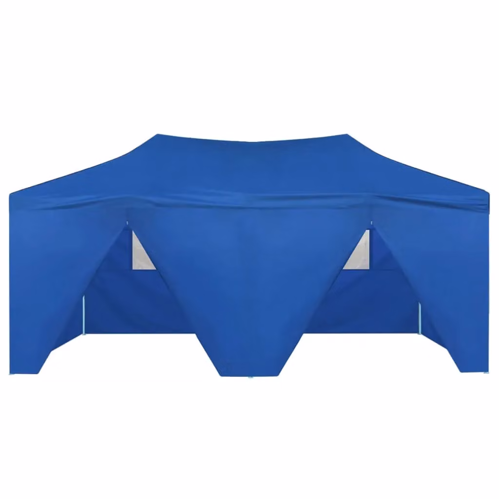 Berkfield Home Professional Folding Party Tent with 4 Sidewalls, Blue, W: 6 m, D: 3 m – 2
