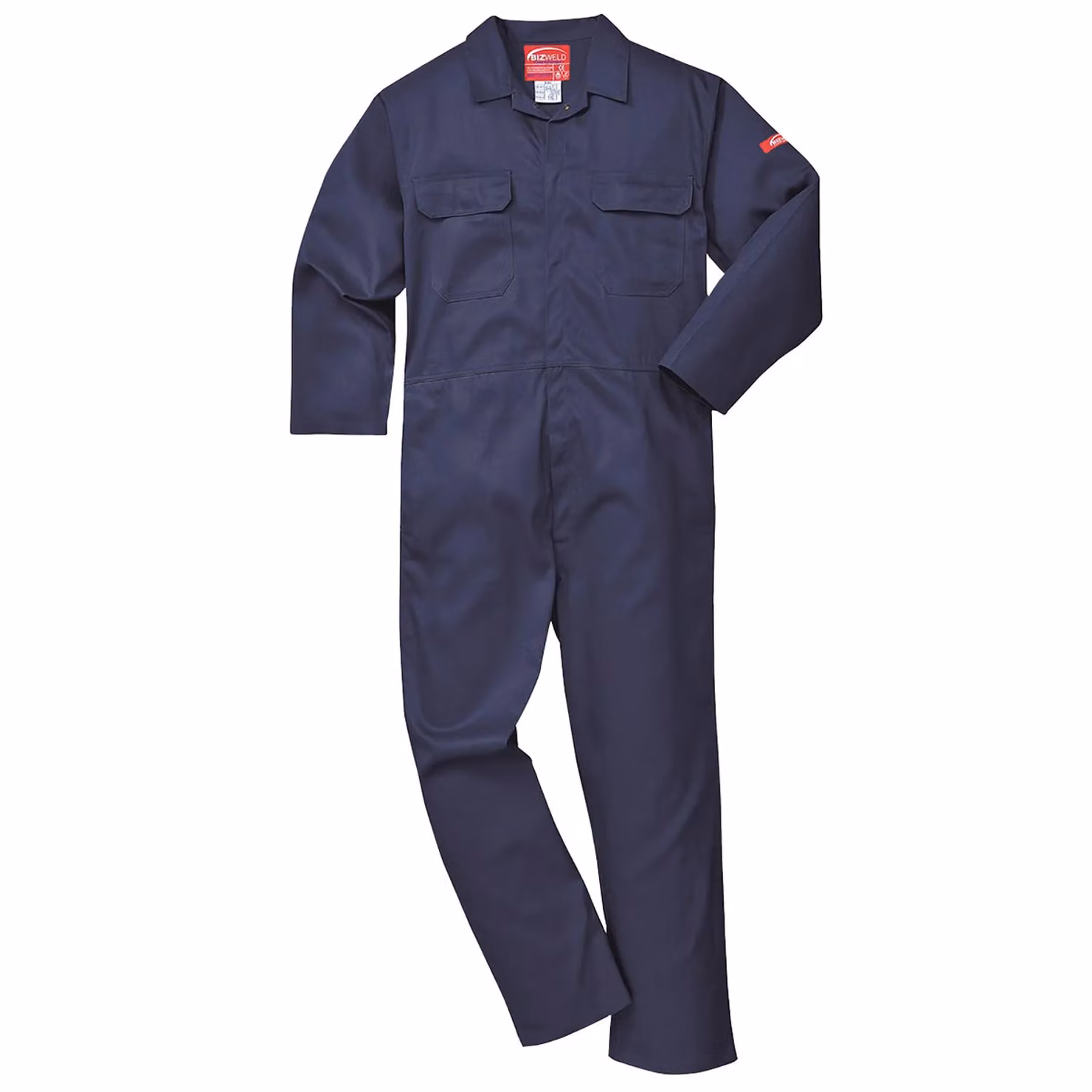 Portwest Men's Bizweld Flame Retardant Coverall Workwear in Blue, Size: Large – 2