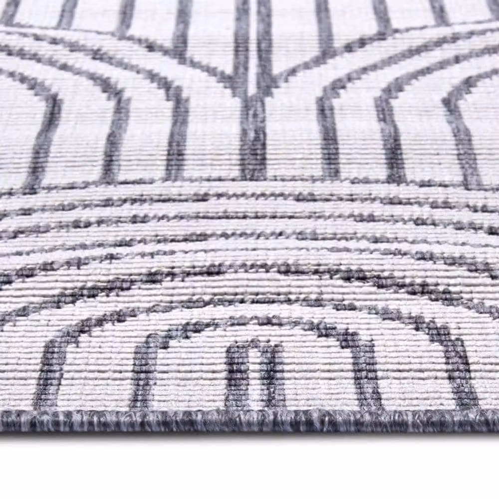THE RUGS Pangli Reversible Flatweave Indoor Outdoor Rug, Grey, W: 80 cm, L: 150 cm – 2