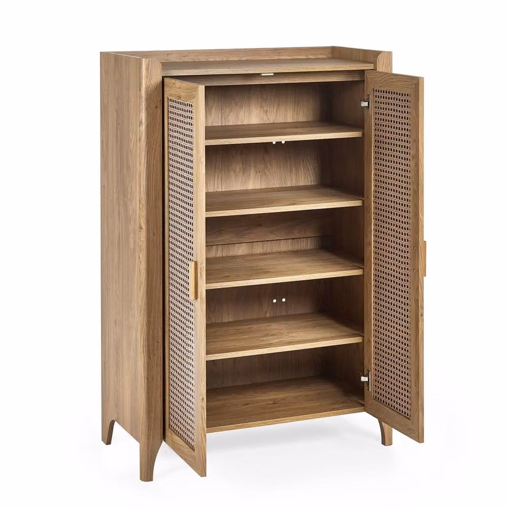 Cheshire Premium Melrose Shoe Cupboard in Light Oak – 2