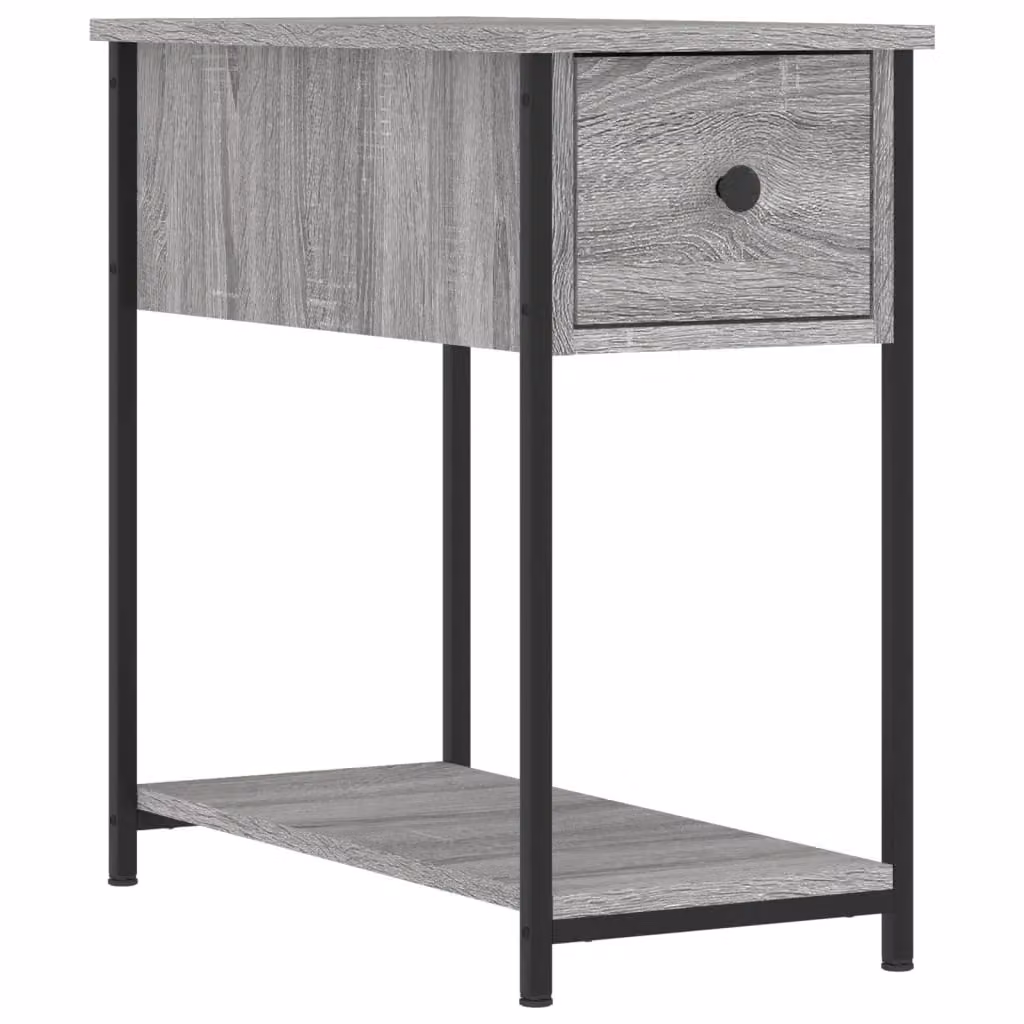 Berkfield Home Set of 2 Grey Sonoma Bedside Cabinets, W/D/H: 30 x 60 x 60 cm – 3