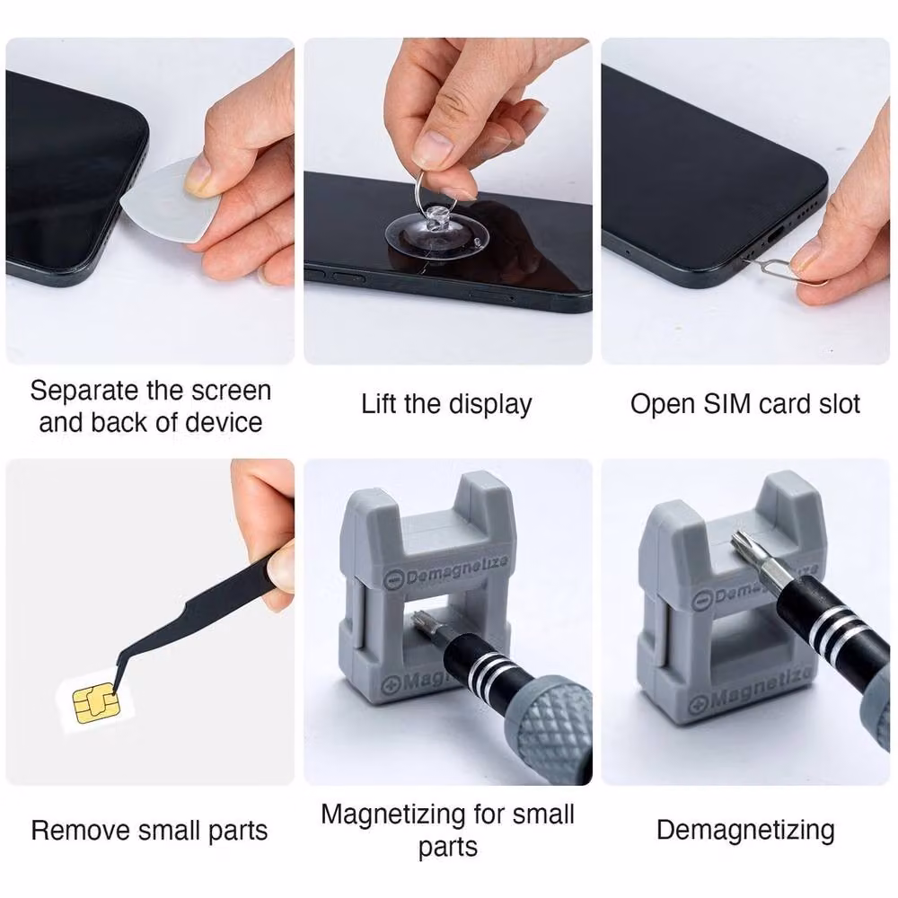 VOGREX 115-in-1 Magnetic Precision Screwdriver Kit with Case, Grey – 2
