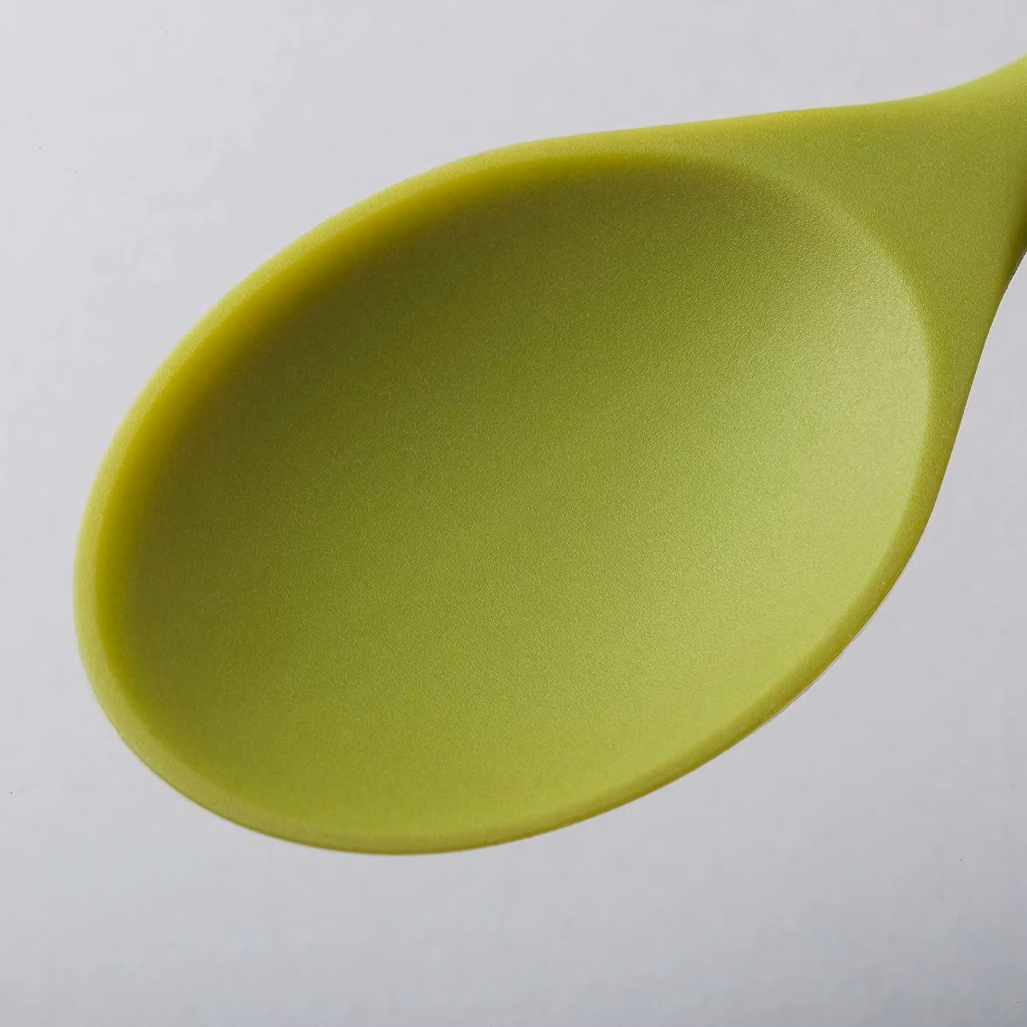 Zeal Silicone Non-Stick Oval Cooking Spoon, Green, 28 cm – 5